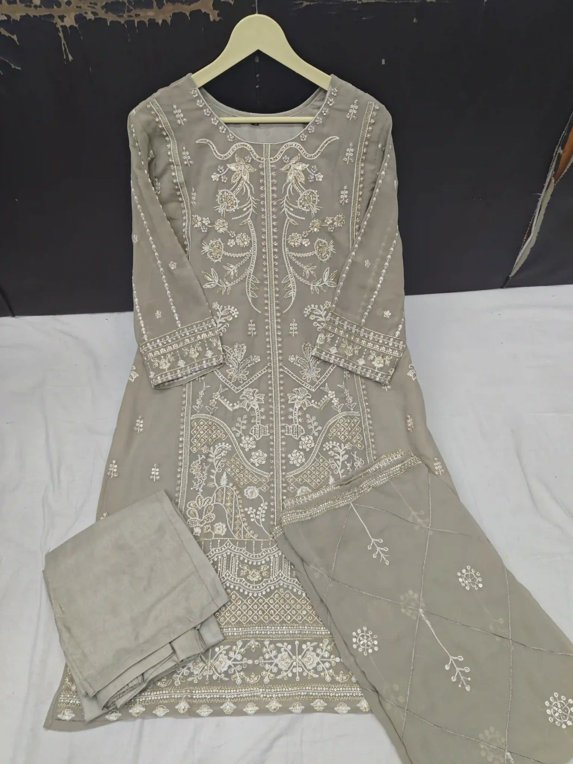 Al-Fathima Ghazal Faux Georgette Wholesale Readymade Salwar Suit Catalog — Wholesale Pakistani Suits, MPA wholesale from Surat - Gallery Image 2